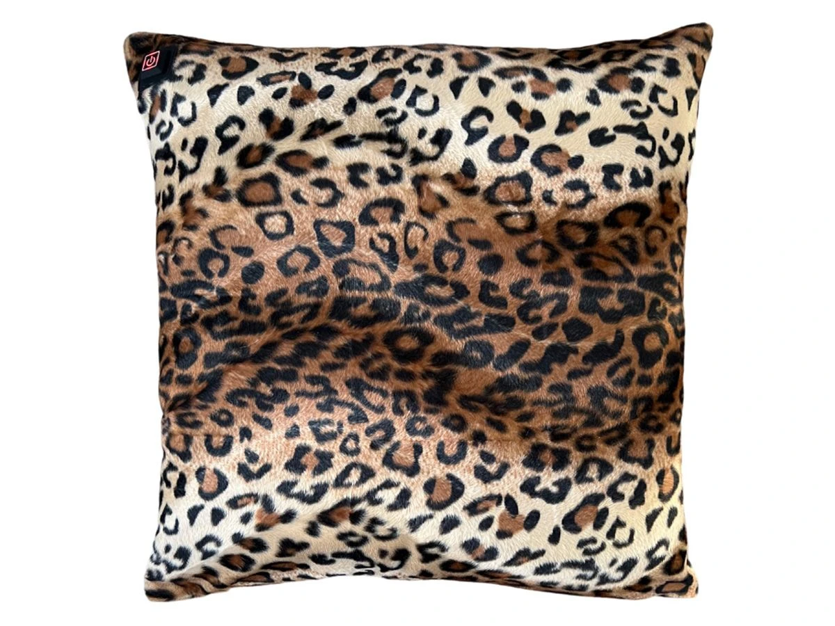 Merkloos Warmpi Verwarmd Sierkussen - Leopard