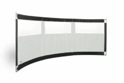 ESVO Gebogen Mistral 395 PVC Met 3 Smalle Ramen Windscherm