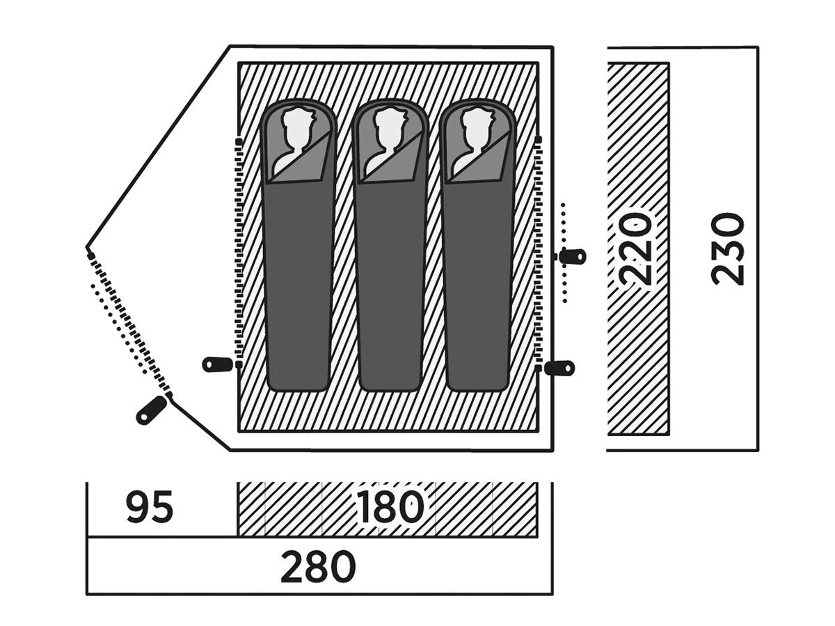 Easy Camp Rondane 3 Koepeltent - Afbeelding 4