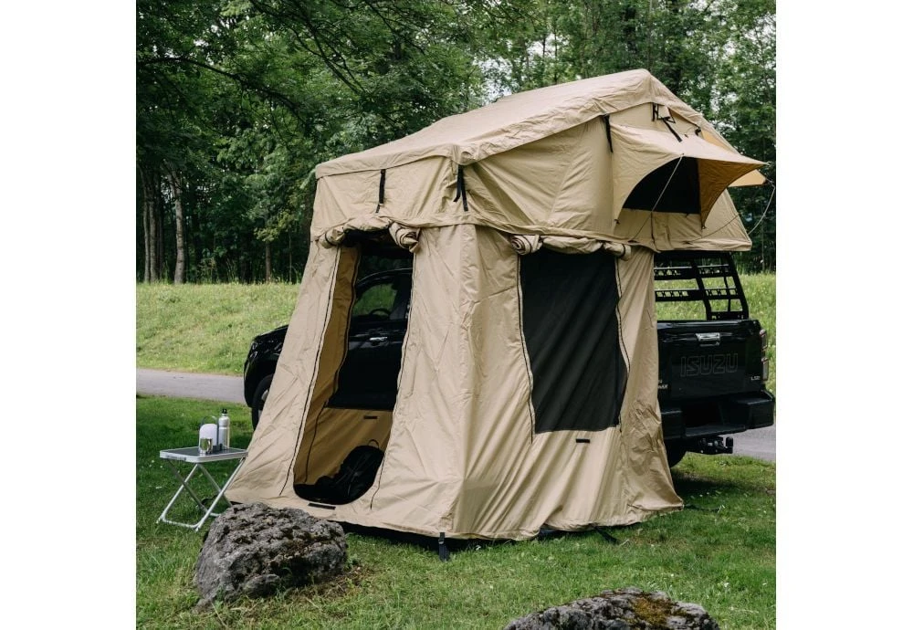 OutdoorU Family Plus 4 Personen Daktent - Grijs - Afbeelding 6