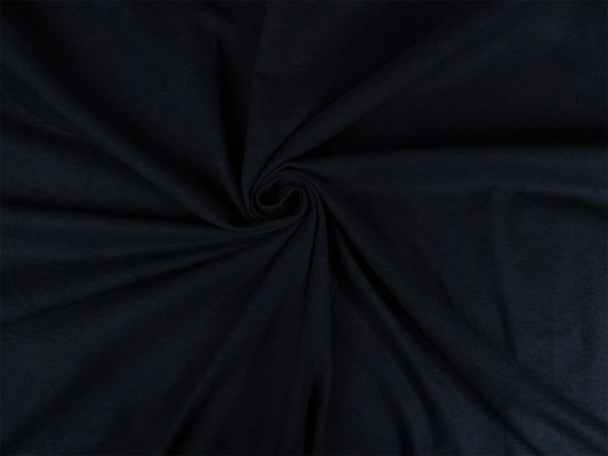 DoubleDry Flanel 180x200 Cm Hoeslaken - Zwartblauw - Afbeelding 3