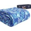 HappyBed Blue Leaves All Year Dekbed - 160x220 Cm
