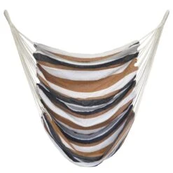 AMANKA 110 X 145 Gestreepte Zithangmat - Brown