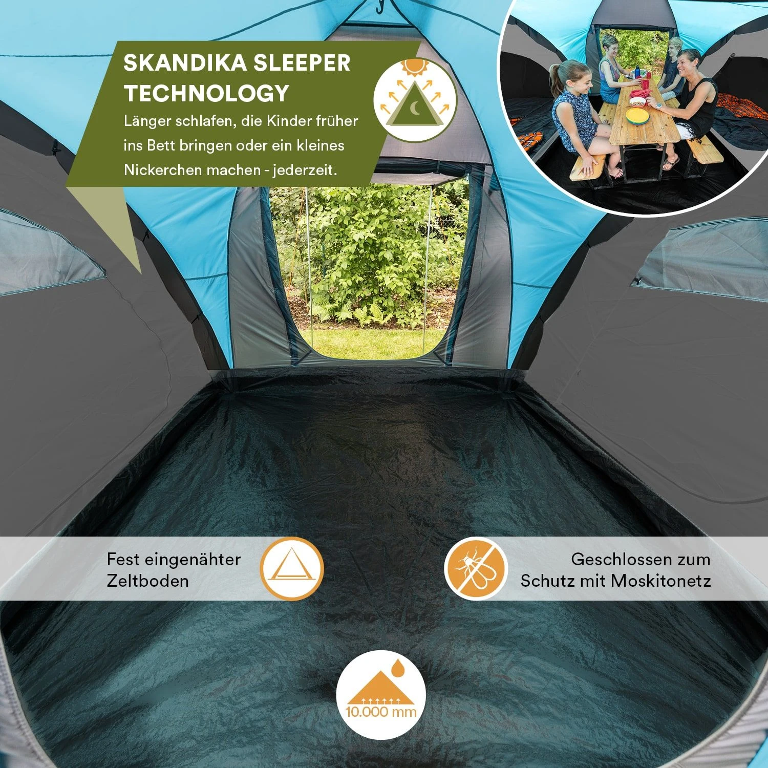 Skandika Hammerfest 4 Sleeper Koepeltent - Afbeelding 3