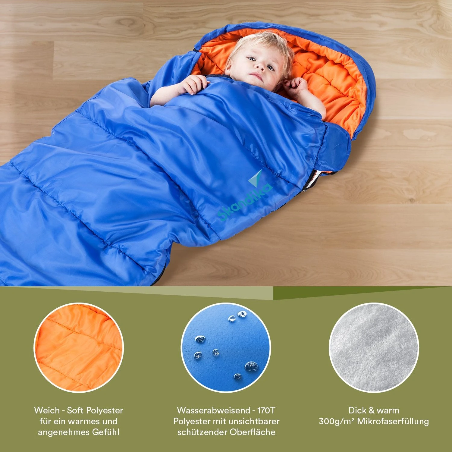 Skandika Vegas Junior Blauwe Slaapzak - Afbeelding 2