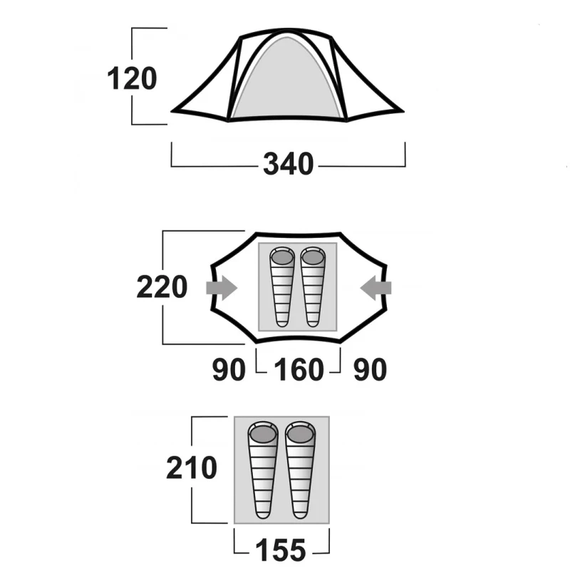 Husky Falcon 2 Expeditie Lichtgewicht Tent - Afbeelding 6