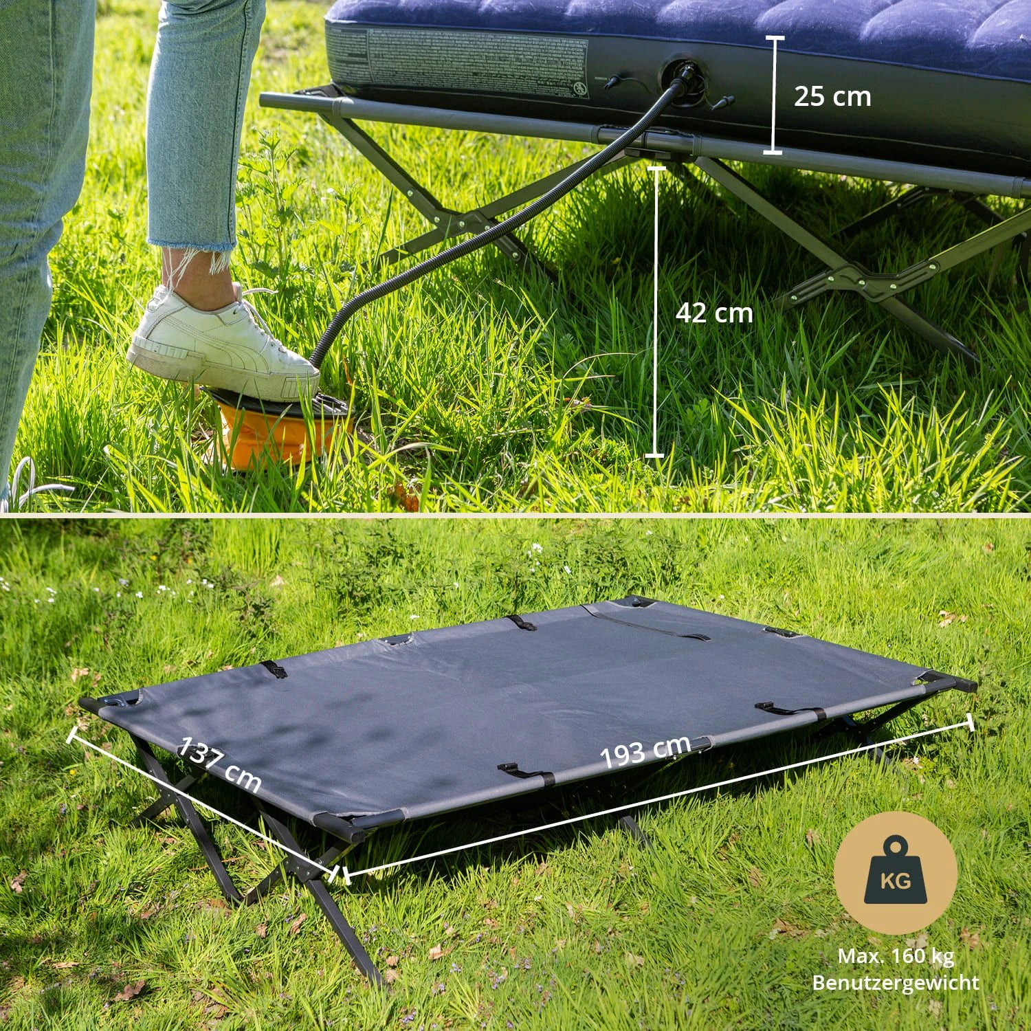 Skandika Haug Tent Bed Groen - Afbeelding 5