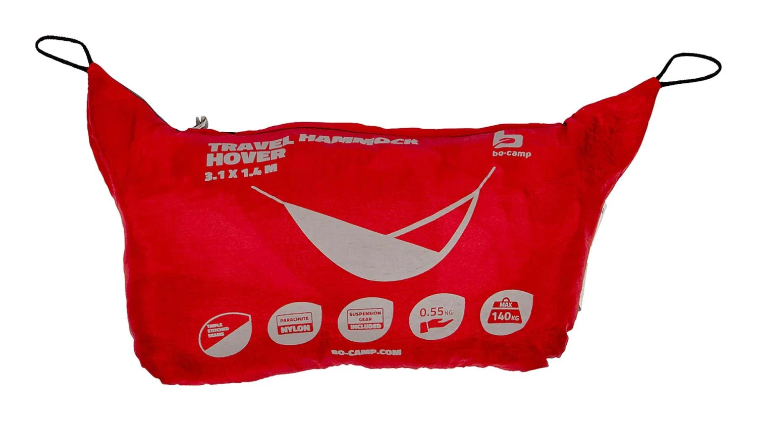 Bo-Camp Parachute Hover Reishangmat - Red - Afbeelding 4