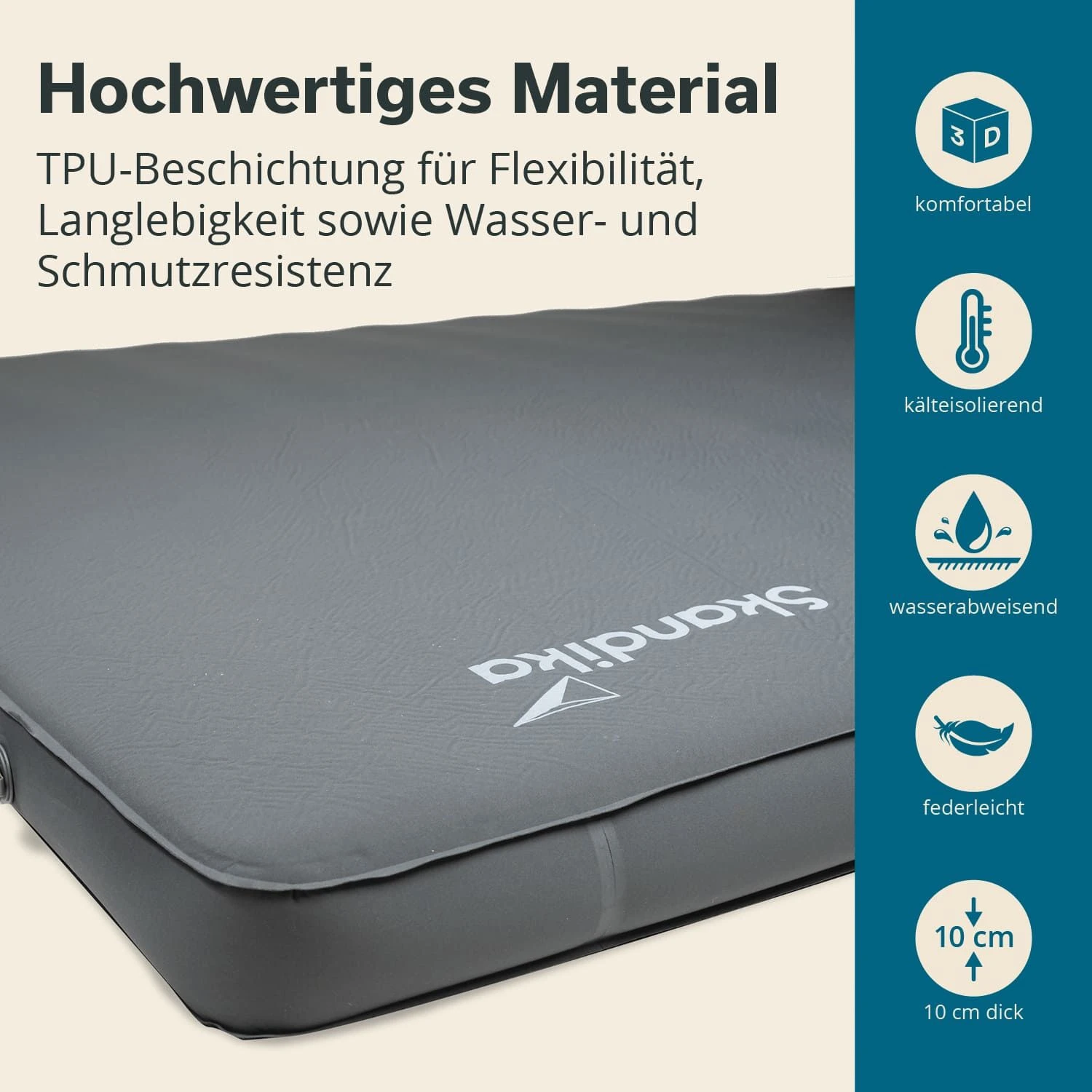 Skandika Easy 3D Premium Double Slaapmat - Afbeelding 6