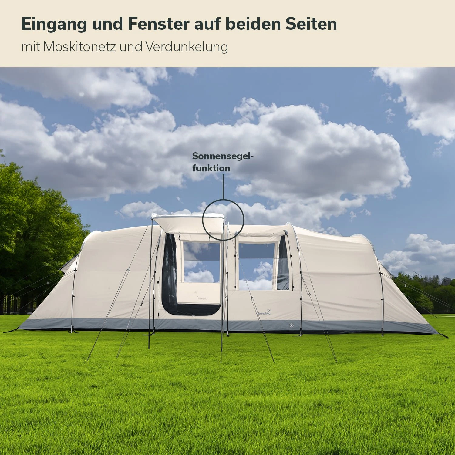 Skandika Casablanca 8 Sleeper Protect Tunneltent - Afbeelding 5