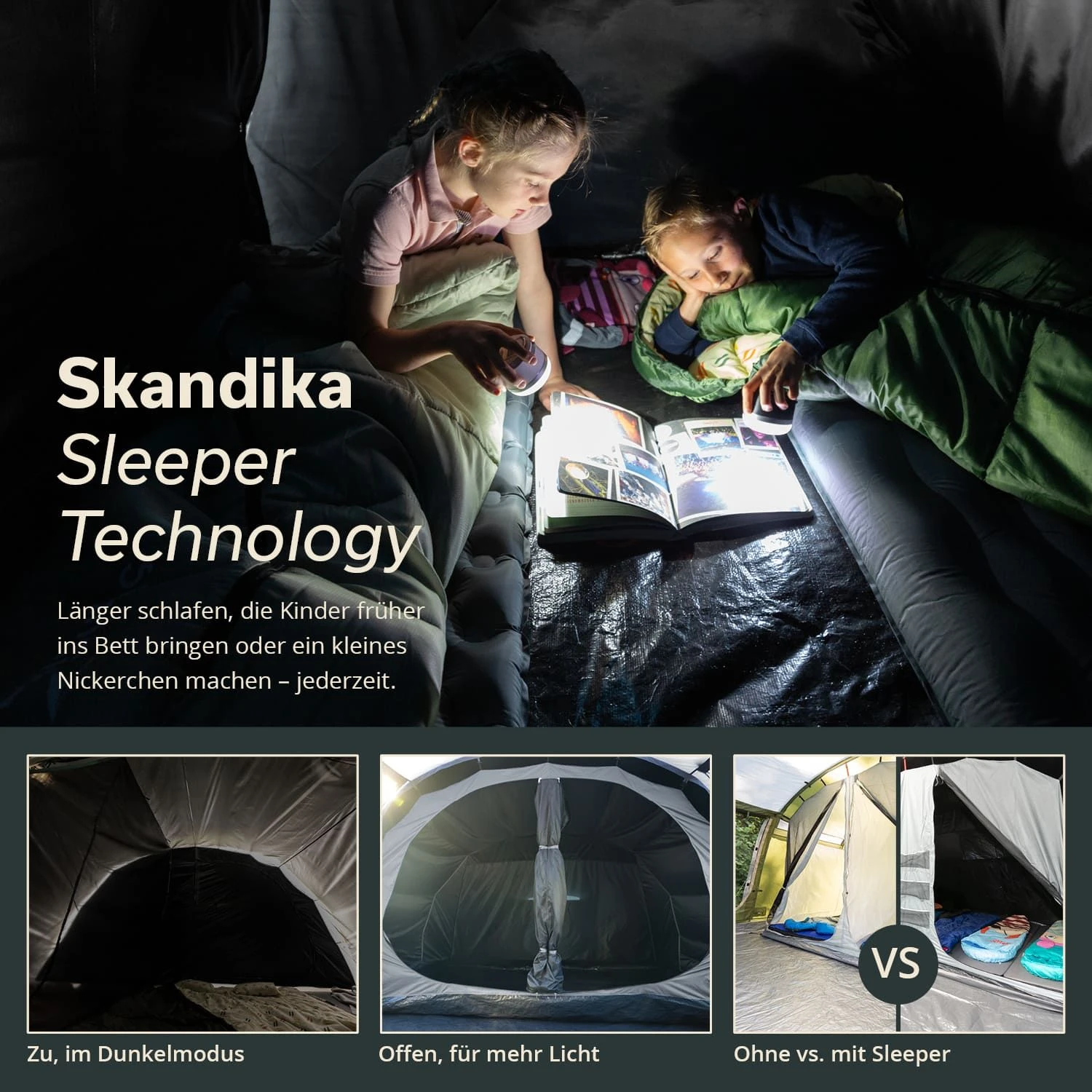 Skandika Casablanca 8 Sleeper Protect Tunneltent - Afbeelding 2
