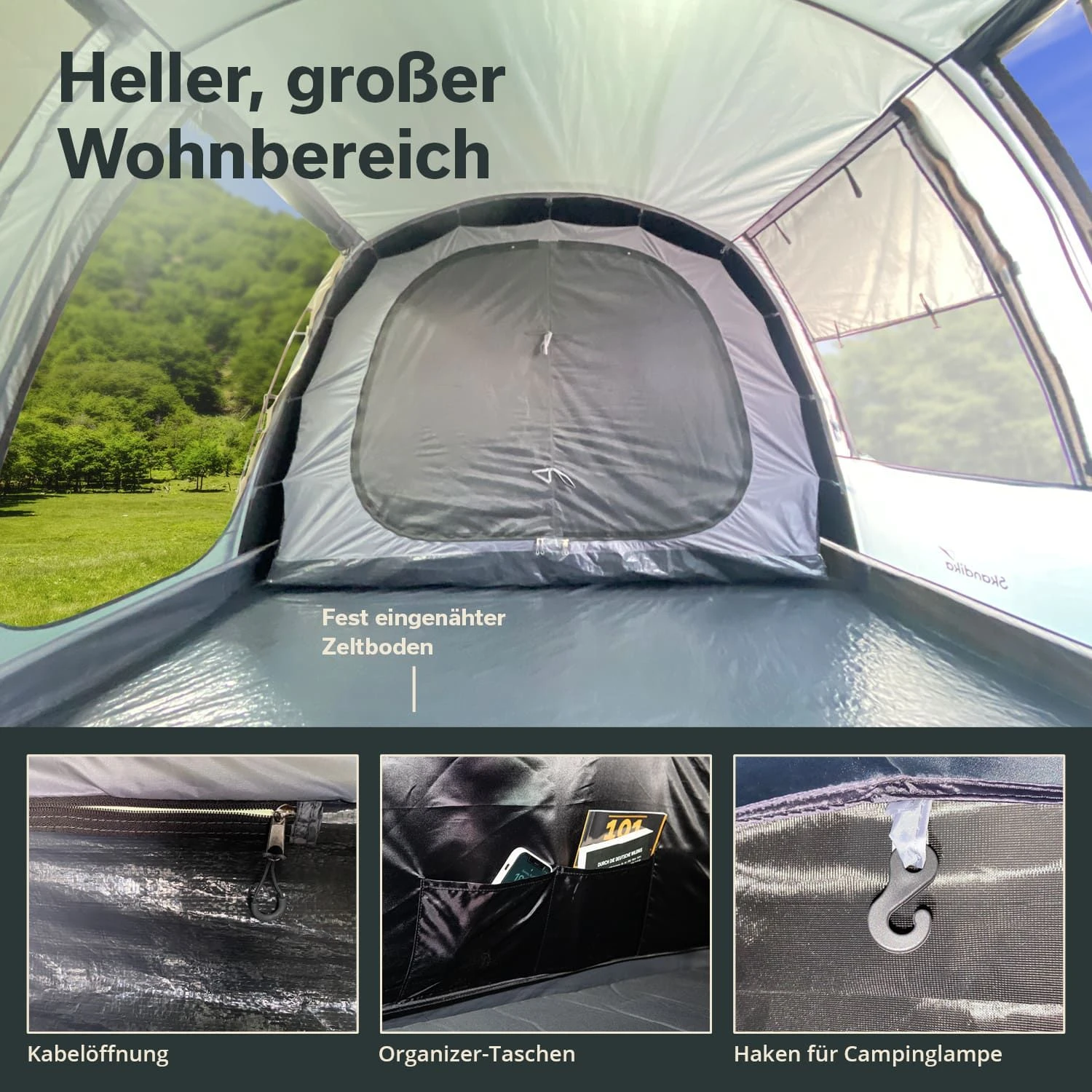 Skandika Casablanca 8 Sleeper Protect Tunneltent - Afbeelding 4