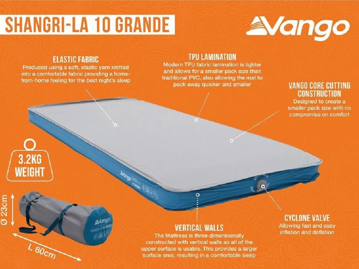 Vango Shangri-La II 10 Grande Slaapmat - Afbeelding 3