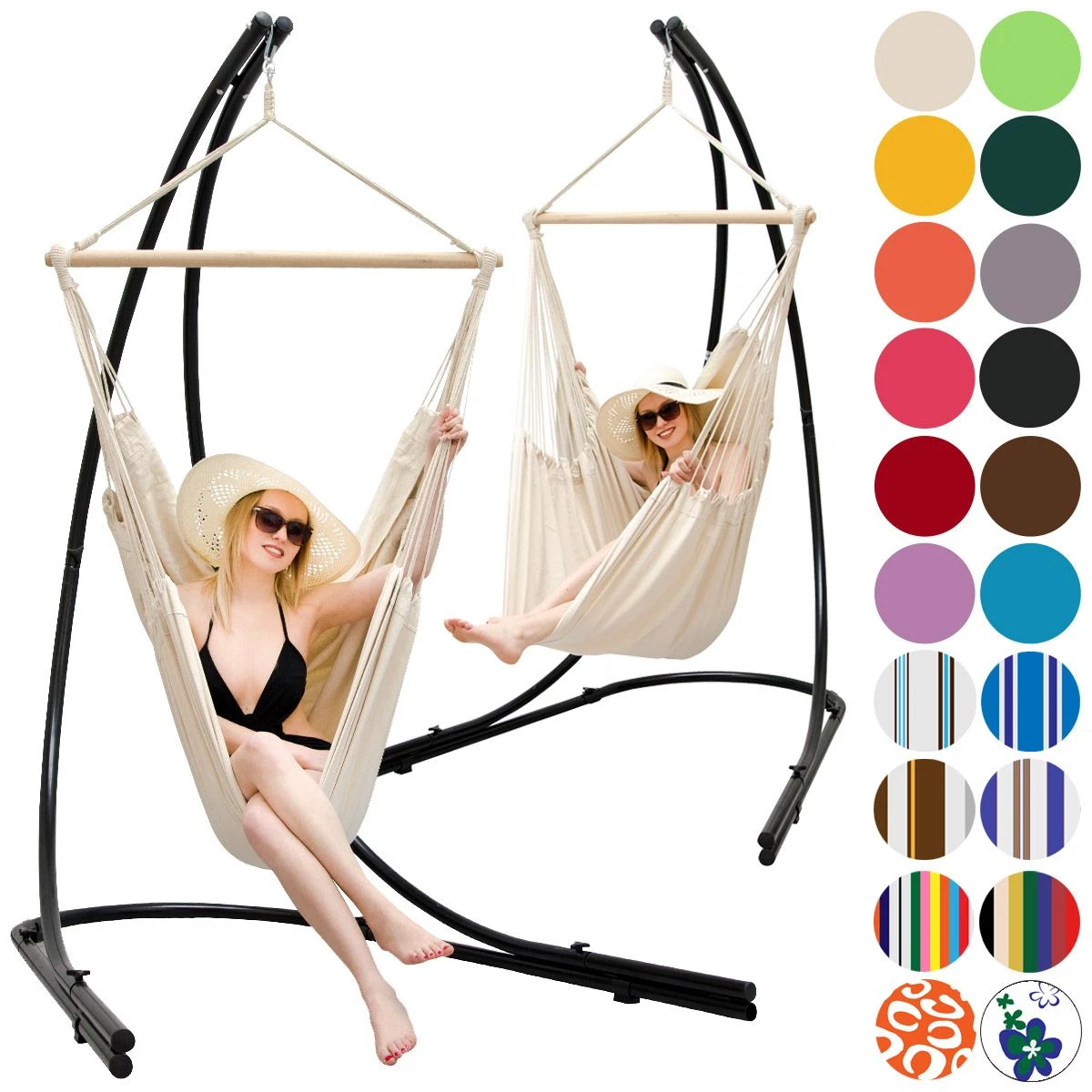 AMANKA XXL Hangstoel Met Hangstoelframe - Afbeelding 3