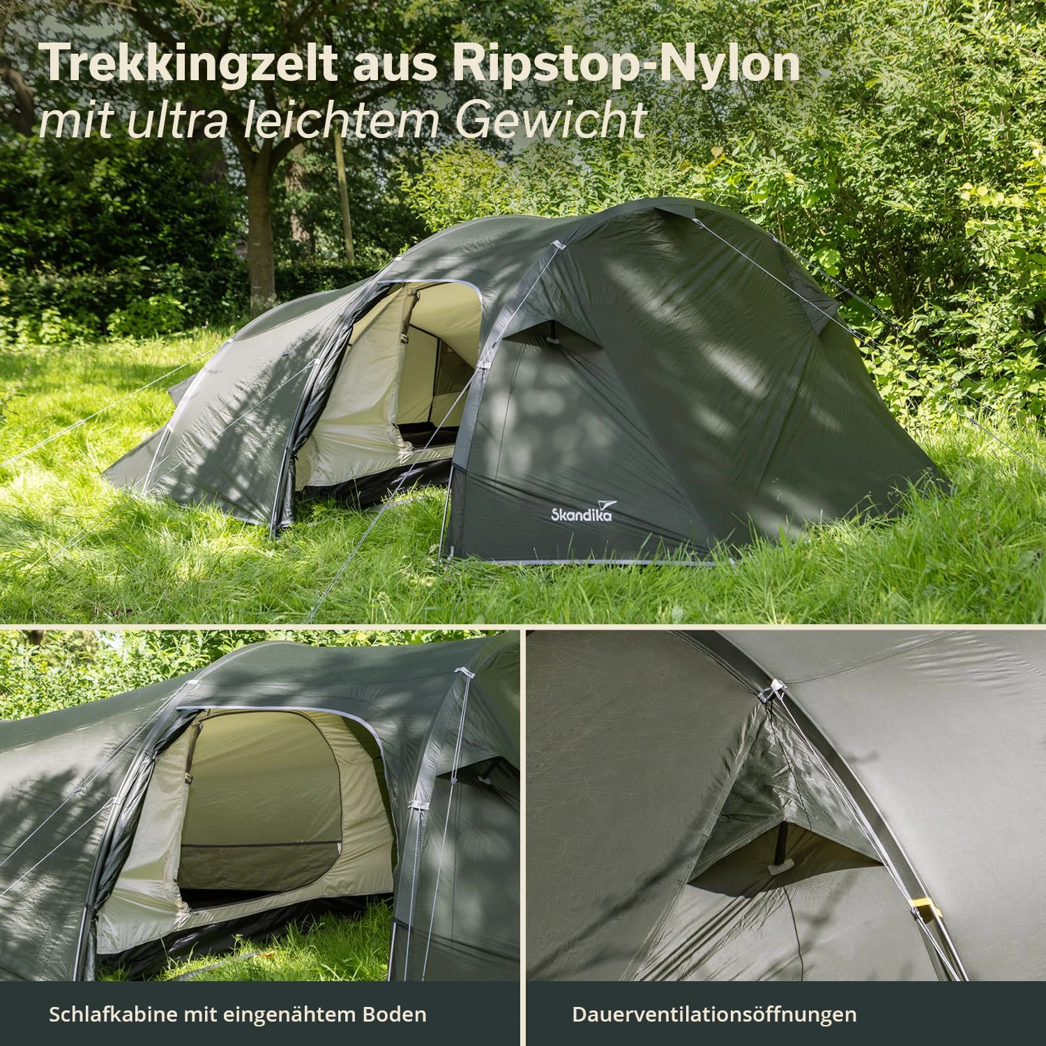 Skandika Oteren Trekking Tent - 3 Personen - Afbeelding 2