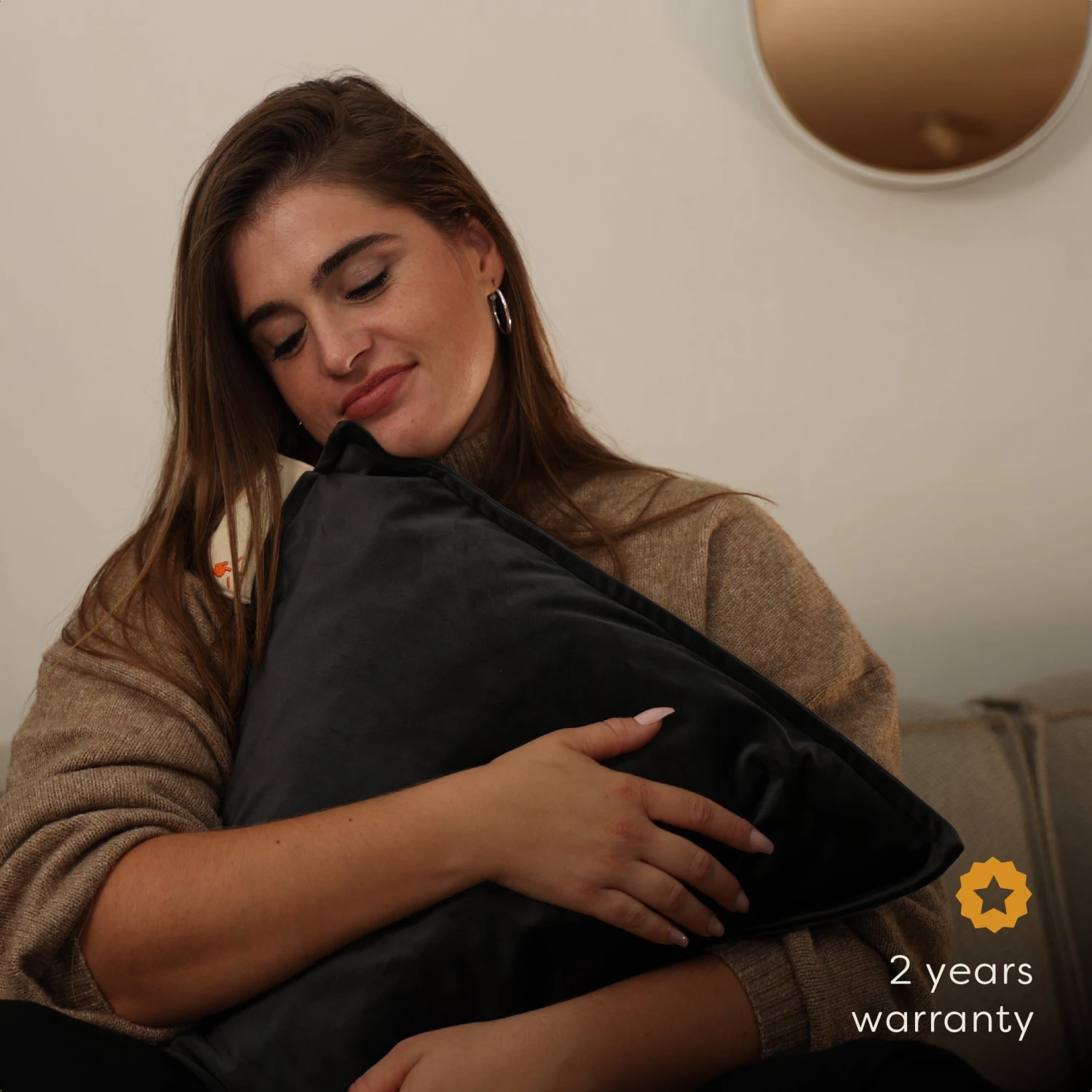 Pleafs Warmtekussen Plush 45x45cm - Onyx - Afbeelding 6