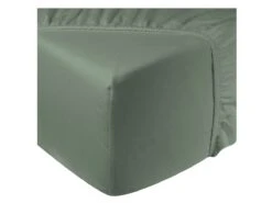 DoubleDry Flanel 140x200 Cm Hoeslaken - Oud Groen