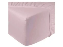 DoubleDry Flanel 90x200 Cm Hoeslaken - Lichtroze