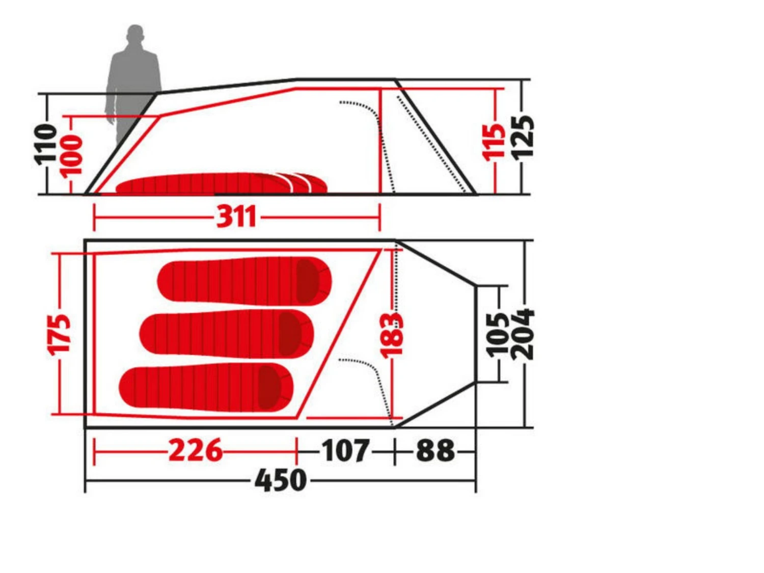 Wechsel Tempest 3 Trekkerstent - Afbeelding 5