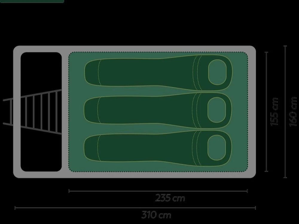 Groenberg Villmark 160 3-persoons Daktent - Afbeelding 4