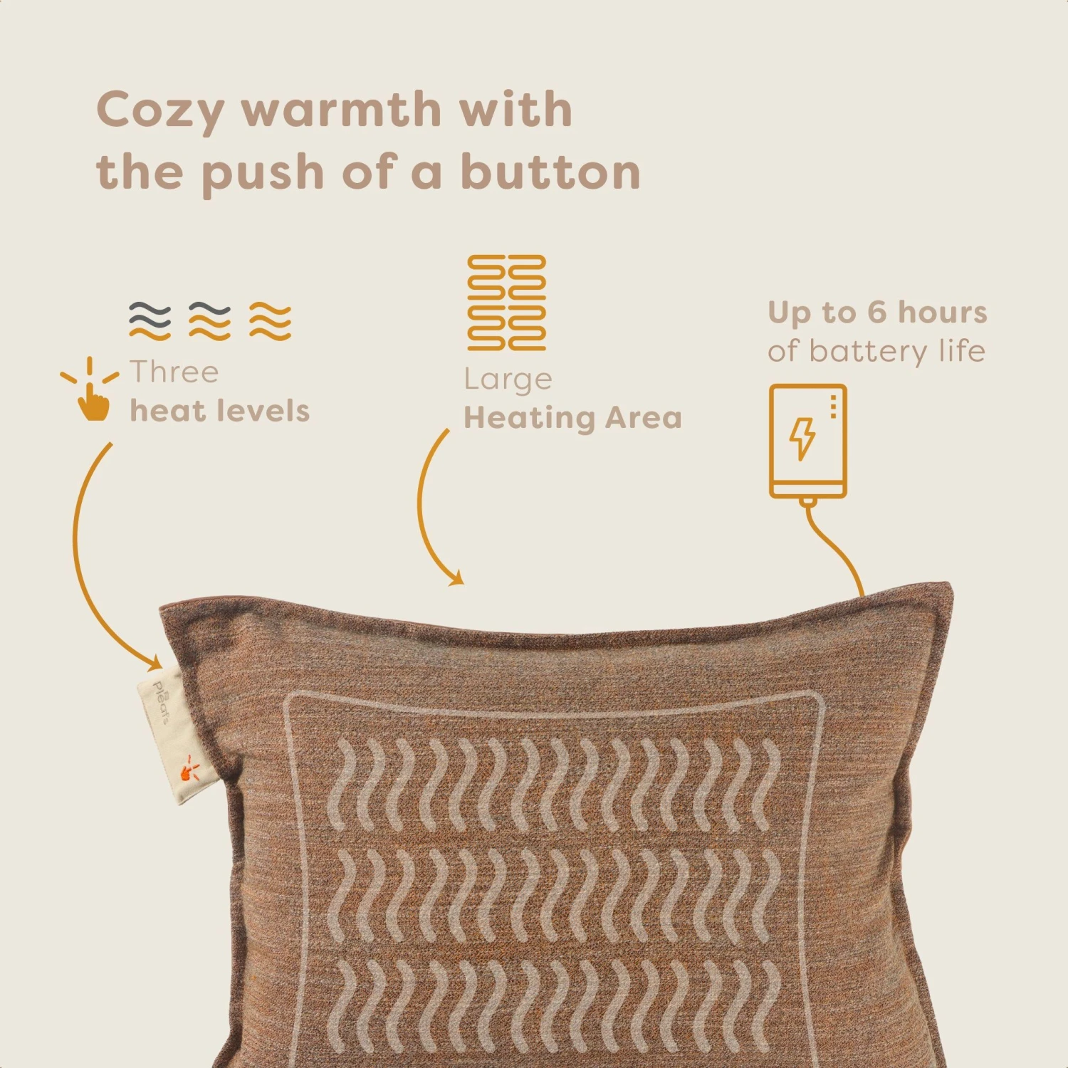 Pleafs Warmtekussen Boho 45x60cm - Spiced Cider - Afbeelding 3