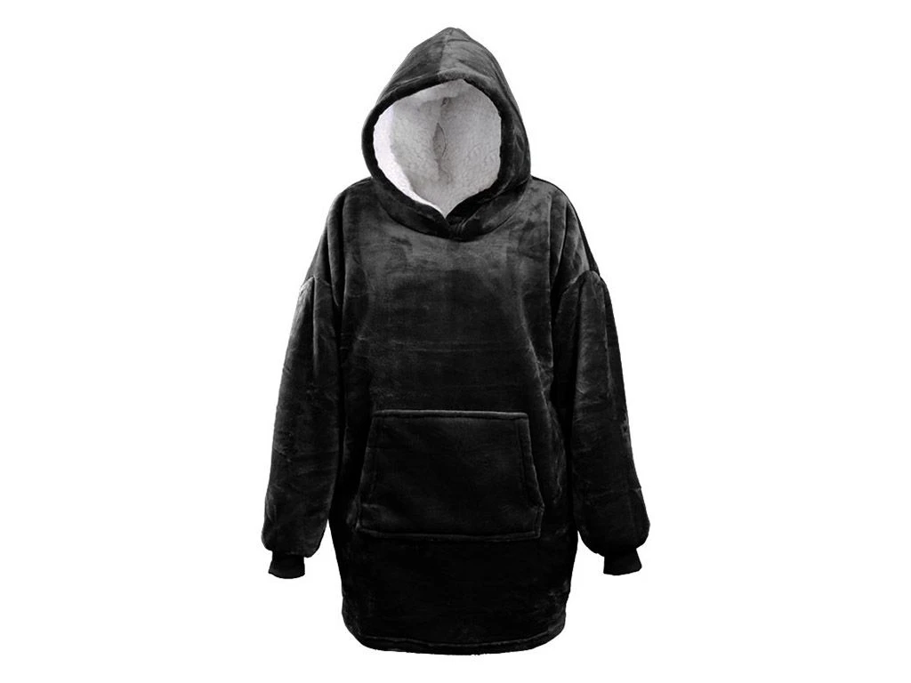 Unique Living Oversized Hoodie - Black