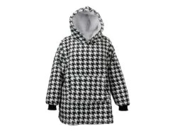 Unique Living Oversized Hoodie - Black White