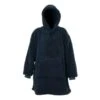 Unique Living Teddy Oversized Hoodie - Dark Blue