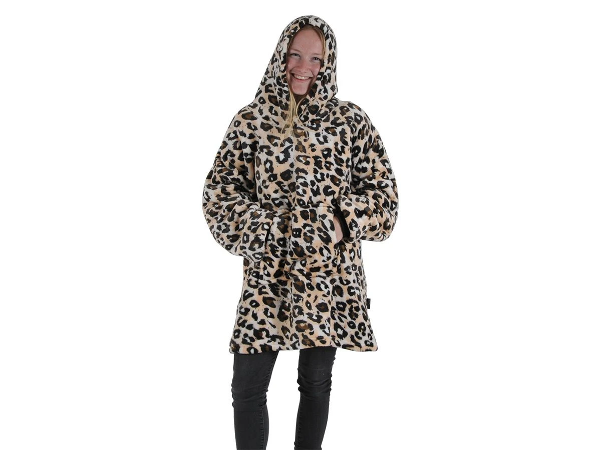 Unique Living Oversized Panterprint Hoodie - Afbeelding 2