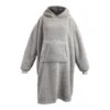 Unique Living Teddy Long Oversized Hoodie - Chateau Grey