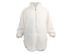 Unique Living Willow Long Oversized Hoodie - Dove White