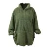 Unique Living Willow Long Oversized Hoodie - Winter Green